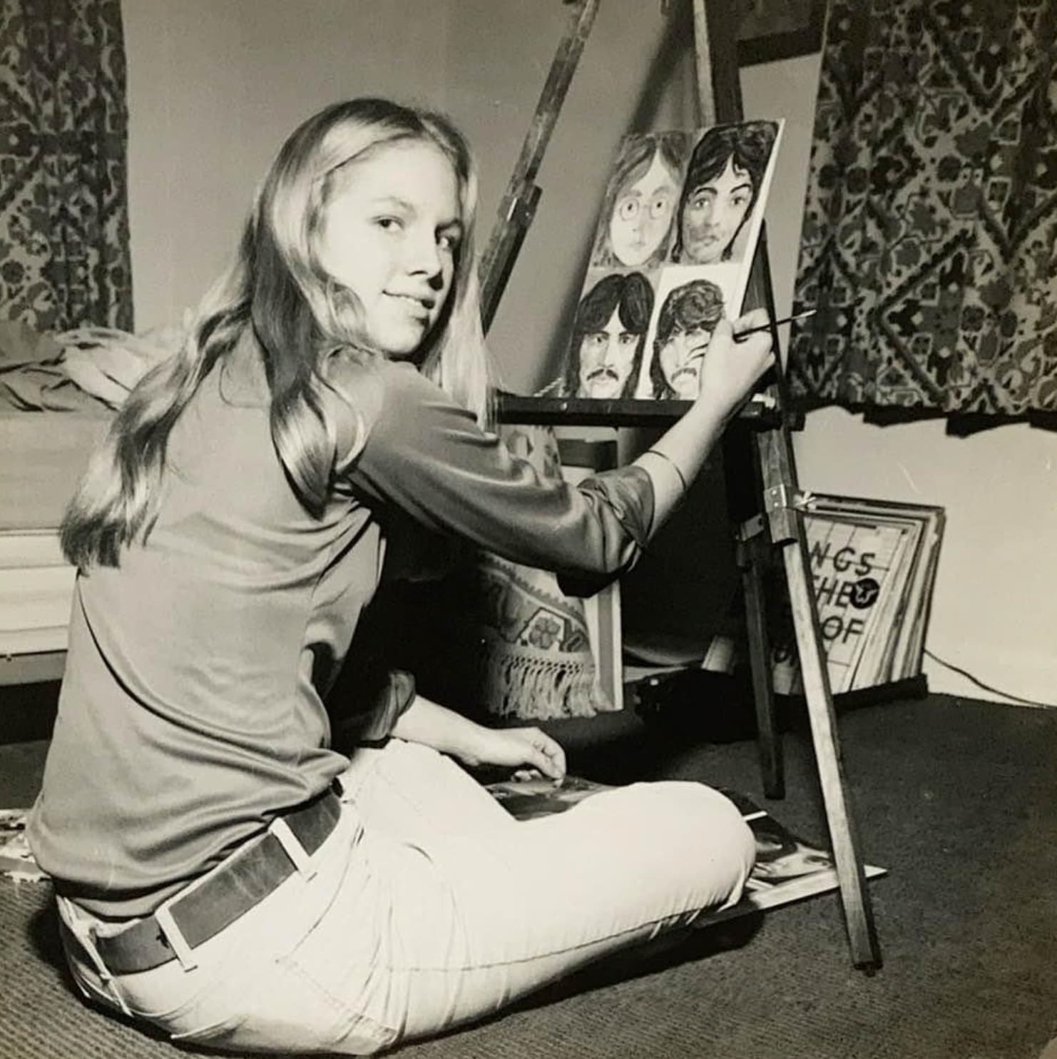 “My wife, 1976. She still paints.”